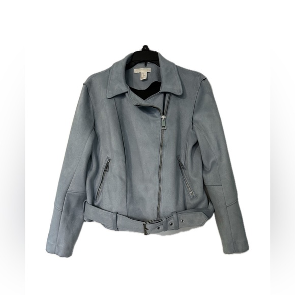 H&M faux suede moto jacket - Picture 6 of 11